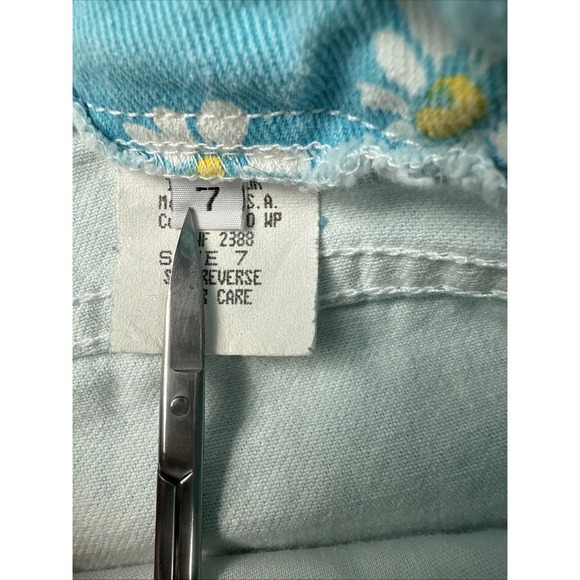 Vtg. Paris Blues Women's Size 7 Low Rise Flare Daisy Jeans Y2K  Made in USA - Picture 5 of 14